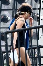 MILEY and NOAH CYRUS Arrives at Soundcheck of the NBC Concert in Miami 12/30/2021