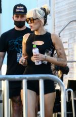 MILEY and NOAH CYRUS Arrives at Soundcheck of the NBC Concert in Miami 12/30/2021