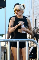 MILEY and NOAH CYRUS Arrives at Soundcheck of the NBC Concert in Miami 12/30/2021