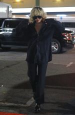 MILEY CYRUS Leaves a Studio in Hollywood 11/30/2021