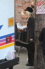 MILEY CYRUS on the Set of Music Video for NYE Special in Hollywood 12/09/2021