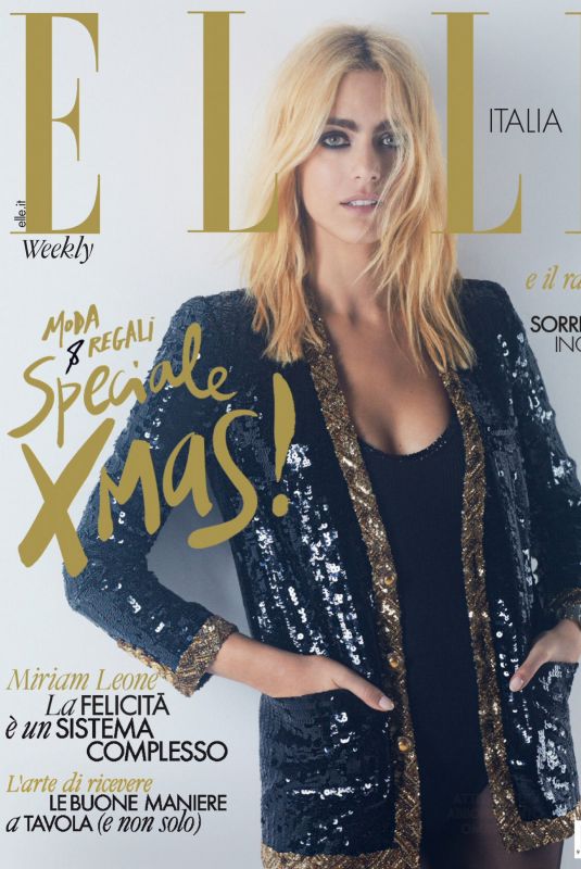 MIRIAM LEONE in Elle Magazine, Italy December 2021