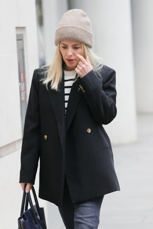 MOLLIE KING Leaves BBC Studios in London 12/18/2021