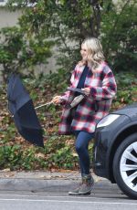 MOLLY SIMS Out on a Rainy Day in Santa Monica 12/16/2021