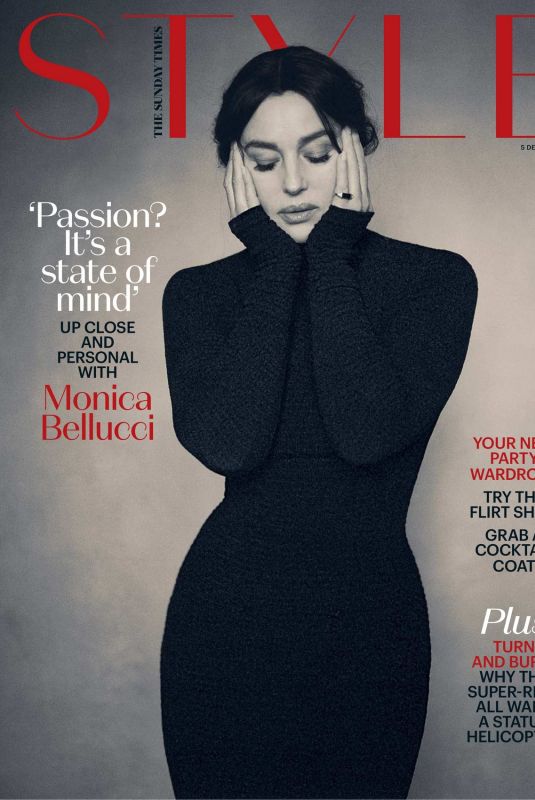 MONICA BELLUCCI in The Sunday Times Style Magazine, December 2021