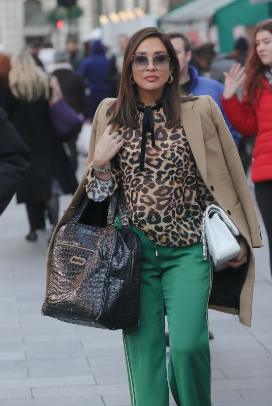 MYLEENE KLASS Arrives at Smooth Radio in London 12/04/2021