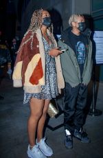 NAOMI OSAKA and Cordae Arrives at Lakers vs Phoenix Suns Game in Los Angeles 12/21/2021