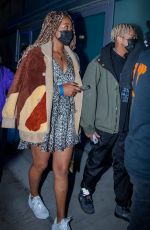 NAOMI OSAKA and Cordae Arrives at Lakers vs Phoenix Suns Game in Los Angeles 12/21/2021