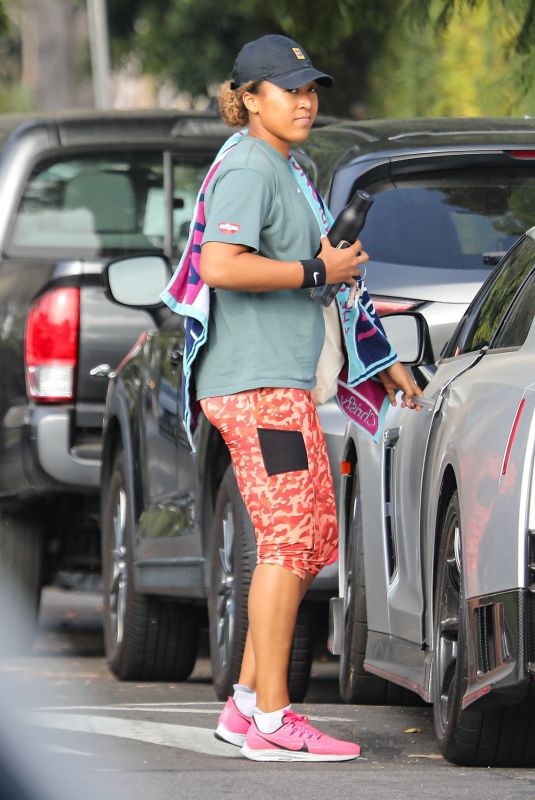 NAOMI OSAKA Leaves a Gym in Santa Monica 12/02/2021