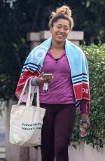 NAOMI OSAKA Leaves a Gym Session in Santa Monica 12/06/2021