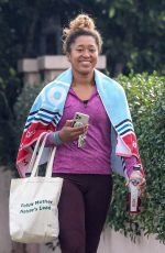 NAOMI OSAKA Leaves a Gym Session in Santa Monica 12/06/2021