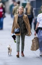 NAOMI WATTS Out with Her Dog in New York 12/13/2021