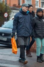 NAOMIE HARRIS Out with Her Mother and Stepfather in London 12/13/2021