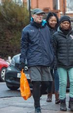 NAOMIE HARRIS Out with Her Mother and Stepfather in London 12/13/2021
