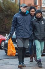NAOMIE HARRIS Out with Her Mother and Stepfather in London 12/13/2021