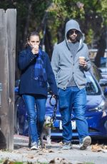 NATALIE PORTMAN and Benjamin Millepied Out with Their Dog in Los Feliz 12/10/2021