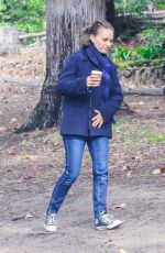 NATALIE PORTMAN and Benjamin Millepied Out with Their Dog in Los Feliz 12/10/2021