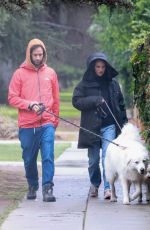 NATALIE PORTMAN and Benjamin Millepied Out with Their Dogs at Griffith Park in Los Feliz 12/09/2021