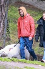 NATALIE PORTMAN and Benjamin Millepied Out with Their Dogs at Griffith Park in Los Feliz 12/09/2021