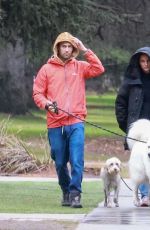 NATALIE PORTMAN and Benjamin Millepied Out with Their Dogs at Griffith Park in Los Feliz 12/09/2021