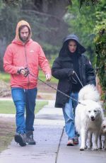 NATALIE PORTMAN and Benjamin Millepied Out with Their Dogs at Griffith Park in Los Feliz 12/09/2021