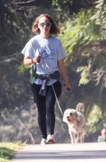 NATALIE PORTMAN Out with Her Dog in Los Feliz 11/30/2021