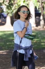 NATALIE PORTMAN Out with Her Dog in Los Feliz 11/30/2021