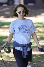 NATALIE PORTMAN Out with Her Dog in Los Feliz 11/30/2021