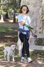 NATALIE PORTMAN Out with Her Dog in Los Feliz 11/30/2021