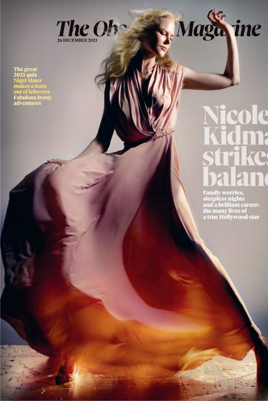NICOLE KIDMAN in The Observer Magazine. December 2021
