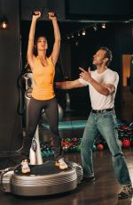 NICOLE SCHERZINGER Workout with a Personal Trainer at How to Build a Bigger Booty Exercise Session in Los Angeles 12/19/2021