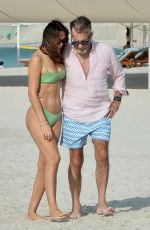 NIGORA WHITEHORN in Bikini at a Beach in Dubai 12/25/2021