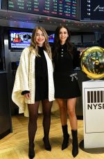 NINA DOBREV and JULIANNE HOUGH at Fresh Vine Wine Celebrates Initial Public Offering at Stock Exchange in New York 12/15/2021