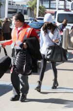 NINA DOBREV Arrives in Los Angeles 12/22/2021