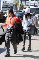 NINA DOBREV Arrives in Los Angeles 12/22/2021