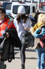 NINA DOBREV Arrives in Los Angeles 12/22/2021