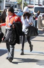 NINA DOBREV Arrives in Los Angeles 12/22/2021