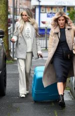 OLIVIA ATTWOOD and SARAH JAYNE DUNN Filming New ITV Show in Manchester 12/03/2021