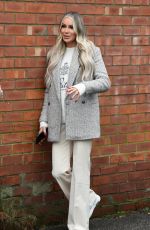 OLIVIA ATTWOOD and SARAH JAYNE DUNN Filming New ITV Show in Manchester 12/03/2021