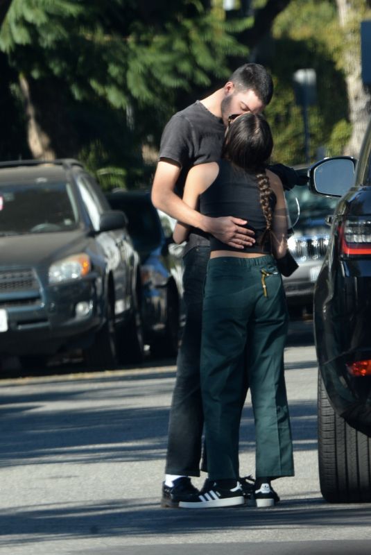 OLIVIA RODRIGO Out with Her Boyfriend in Los Angeles 11/28/2021