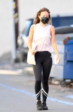 OLIVIA WILDE Heading to a Gym in Los Angeles 12/10/2021