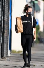 OLIVIA WILDE in a Sweatshirt from Boyfriend Harry Styles New Beauty Line, Pleasing Out in Los Angeles 12/06/2021
