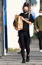 OLIVIA WILDE in a Sweatshirt from Boyfriend Harry Styles New Beauty Line, Pleasing Out in Los Angeles 12/06/2021