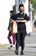 OLIVIA WILDE in a Sweatshirt from Boyfriend Harry Styles New Beauty Line, Pleasing Out in Los Angeles 12/06/2021
