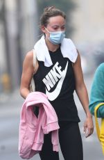 OLIVIA WILDE Leaves a Gym in Los Angeles 12/07/2021
