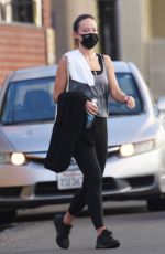 OLIVIA WILDE Leaves a Gym in Los Angeles 12/15/2021