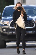 OLIVIA WILDE Leaves a Gym in Los Angeles 12/15/2021
