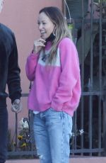 OLIVIA WILDE Out for Lunch with a Friend at Bacari Bar in Silver Lake 12/11/2021