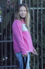 OLIVIA WILDE Out for Lunch with a Friend at Bacari Bar in Silver Lake 12/11/2021