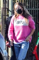 OLIVIA WILDE Out for Lunch with a Friend at Bacari Bar in Silver Lake 12/11/2021